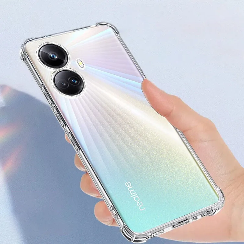 Shockproof Transparent Silicone Soft Case with Airbag Corners – Clear TPU Original Cover