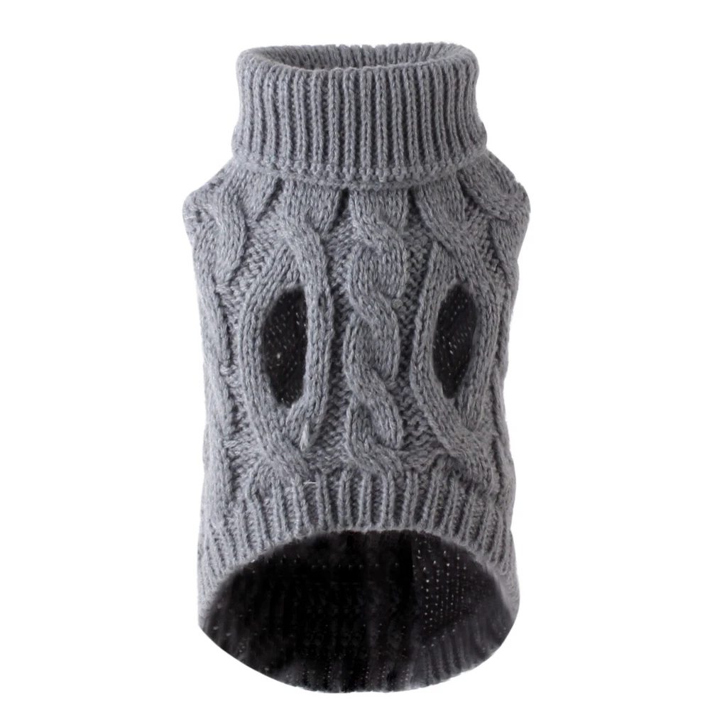 thumbnail image 1 of Suéteres para perros pequeños, ropa cálida de invierno para perros, ropa de punto de cuello alto para mascotas, suéter para cachorros y gatos, chaleco para chihuahua y yorkshire, 1 of 5