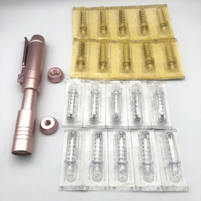 NEW High Pressure0.3/ 0.5ML Hyaluron Pen High density metal For Anti Wrinkle Lifting Lip hyaluron gun atomizer Lip injection pen