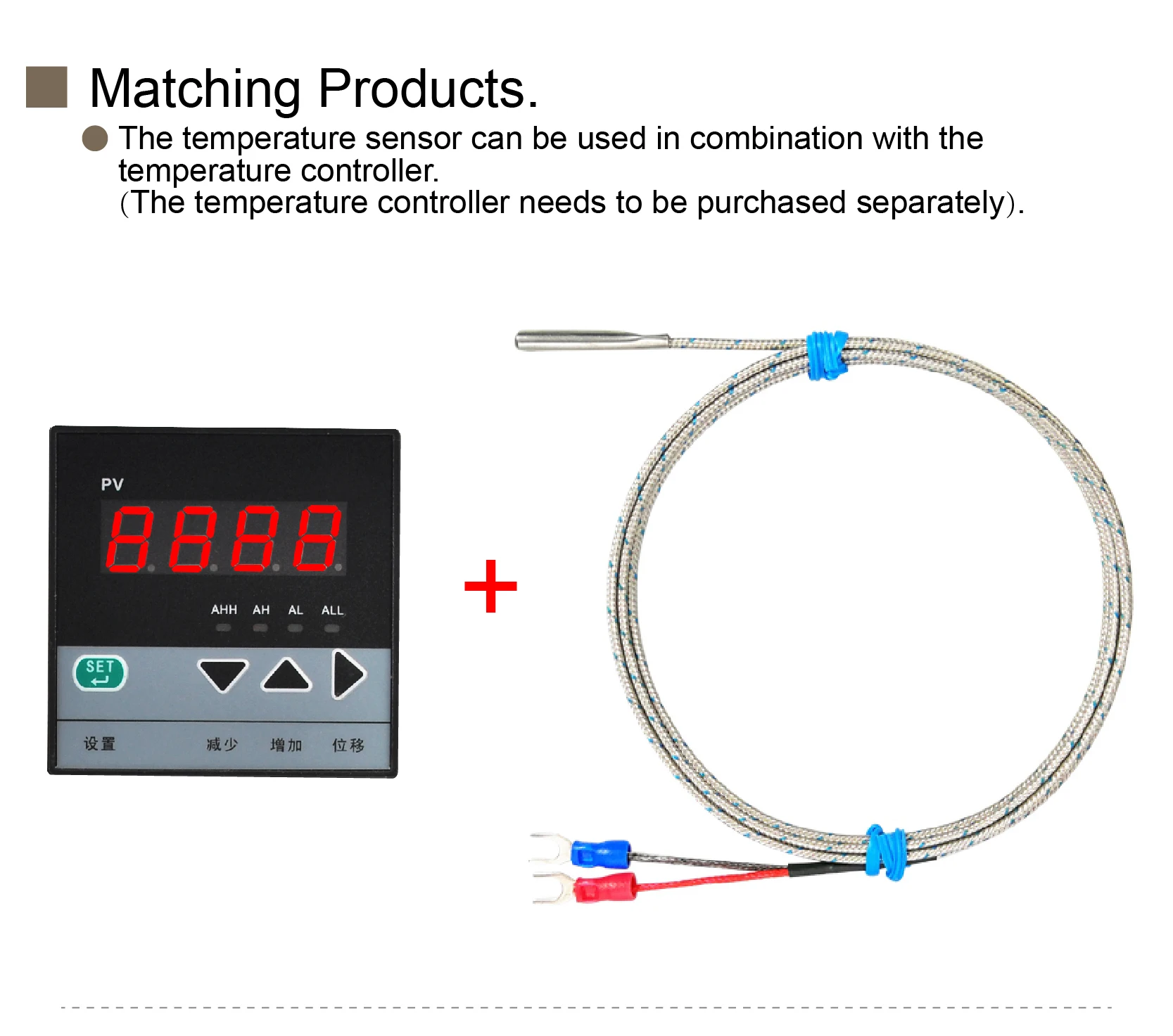 K Type E Type Probe Thermocouples Temperature Sensor 0-400°C 0-600°C Stainless S