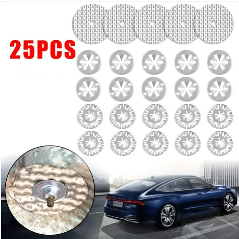 20 Clip Per Scudo Termico Di Scarico Scudo Termico Clip Rondelle Per Dadi Di Bloccaggio In Metallo Rondelle A Stella Sottoscocca Scudo Termico Clip Di Fissaggio Per VW 30 Mm - Foto 6