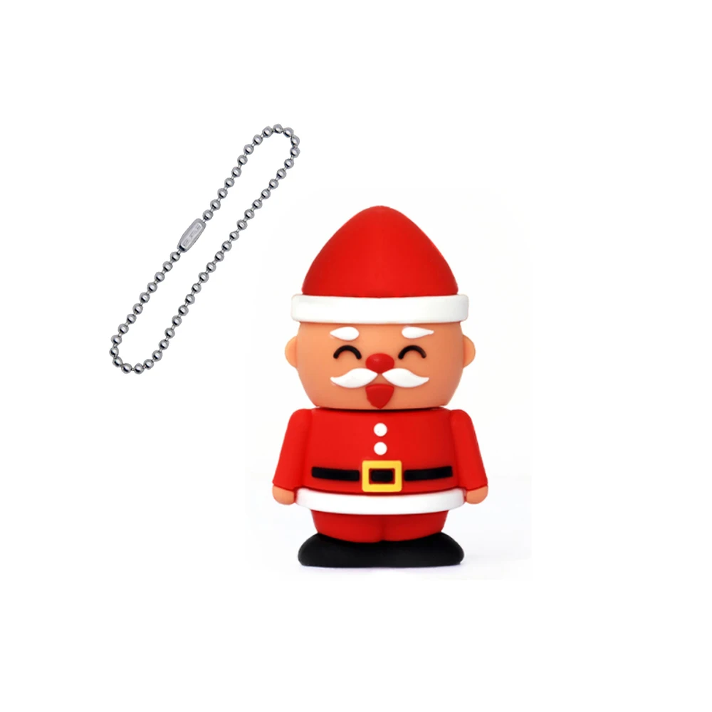 Cartoon memoria usb 플래시 드라이브 32GB 크리스마스 pendrive 128GB 64GB 방수 펜 드라이브 16GB 8GB, 플래시 usb 2.0 cle usb 스틱 키