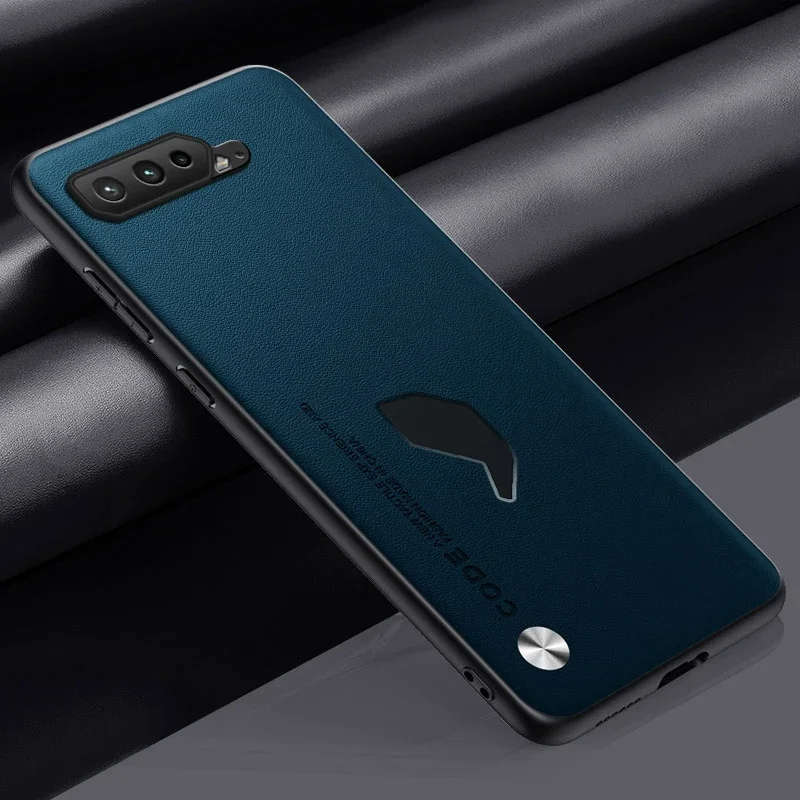 Luxury Silicone Full Protection Phone Case with PU Leather Design