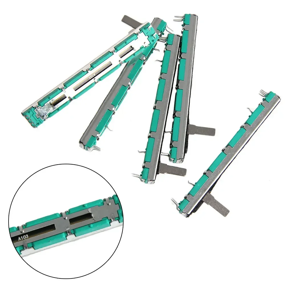5pcs 7.5cm A10K 2-channerl Mixer Fader Potentiometer for Soundcraft Direct multiturn potentiometer linear potentiometer potentiometer kit trimmer potentiometer adjustable resistor potentiometer knobs electronic components