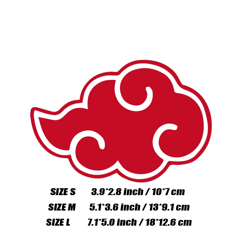 Akatsuki Cloud Car Decal Akatsuki Cloud Car Decal