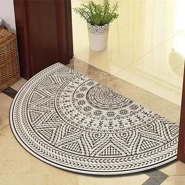 VIKAMA Mandala Semi-Circular Blanket Yoga Room Healing Floor Mat Facecloth Office Entryway Entry Door Blanket Home Decoration 4