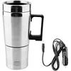 Portable 300ml Car Heating Kettle 12V 24V Electric Cup Stainless Steel Travel Thermos for Camping Vehicle Use
