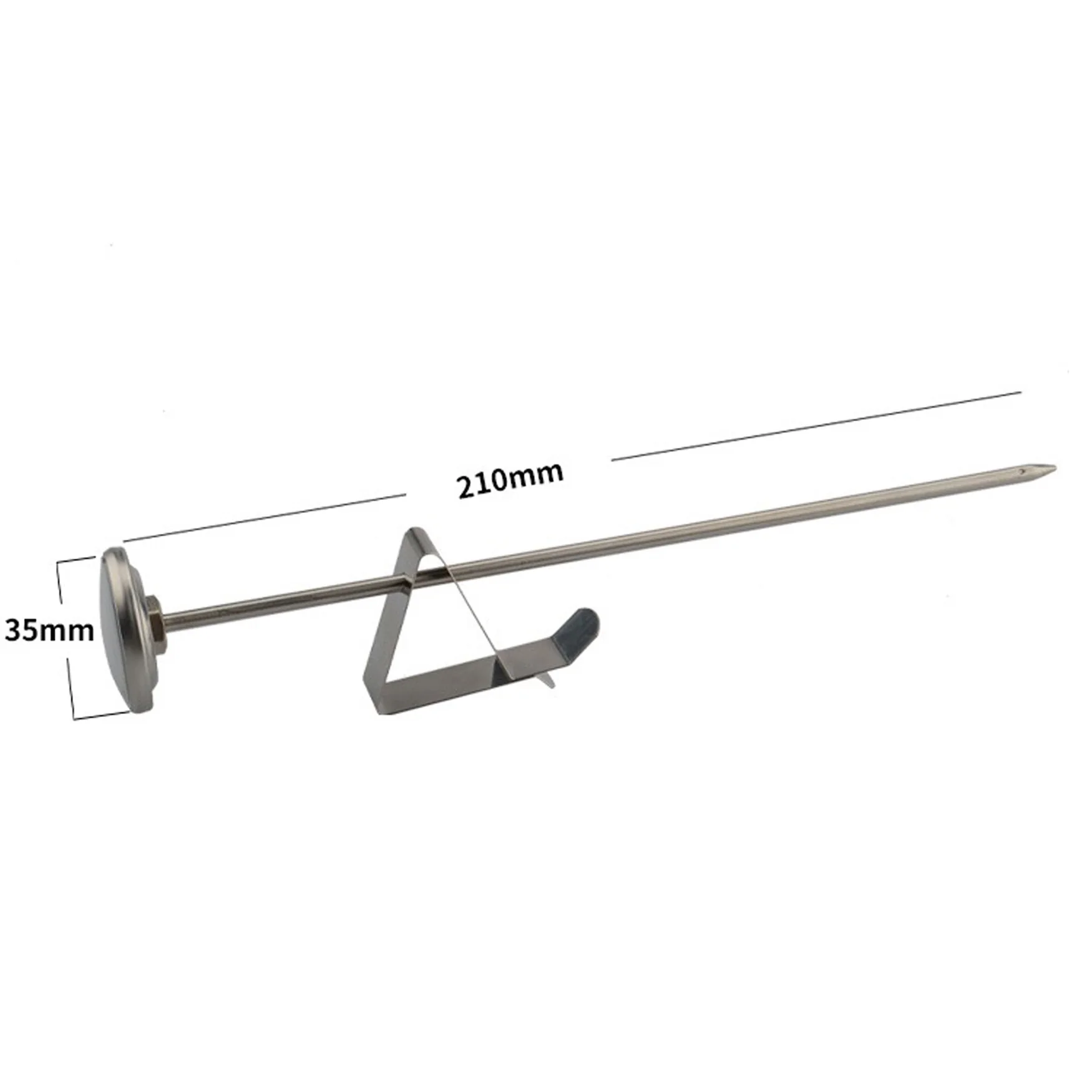 Milk Frothing Thermometer Stainless Steel Temperature Monitor 0℃~100℃/40℉~220℉ for Coffee Milk Froth Chocolate Cappuccino Food 5