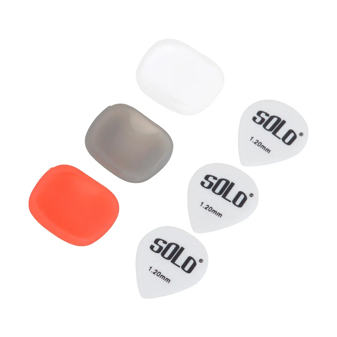 3Pcs SOLO Guitar Picks Professional Guitar Posture Corrector Non Slip with Silicone Sleeve Finger Fixator for Ukulele/Guitar