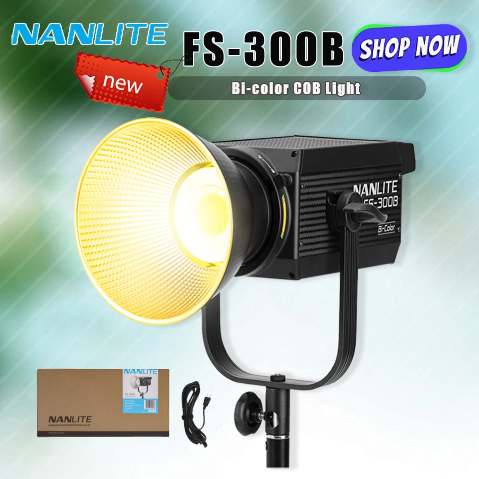 NANLITE FS-300B 撮影用ライト 350W 2700-6500K NANLITE FS-300B 撮影用ライト LEDスタジオライト 350W バイカラー