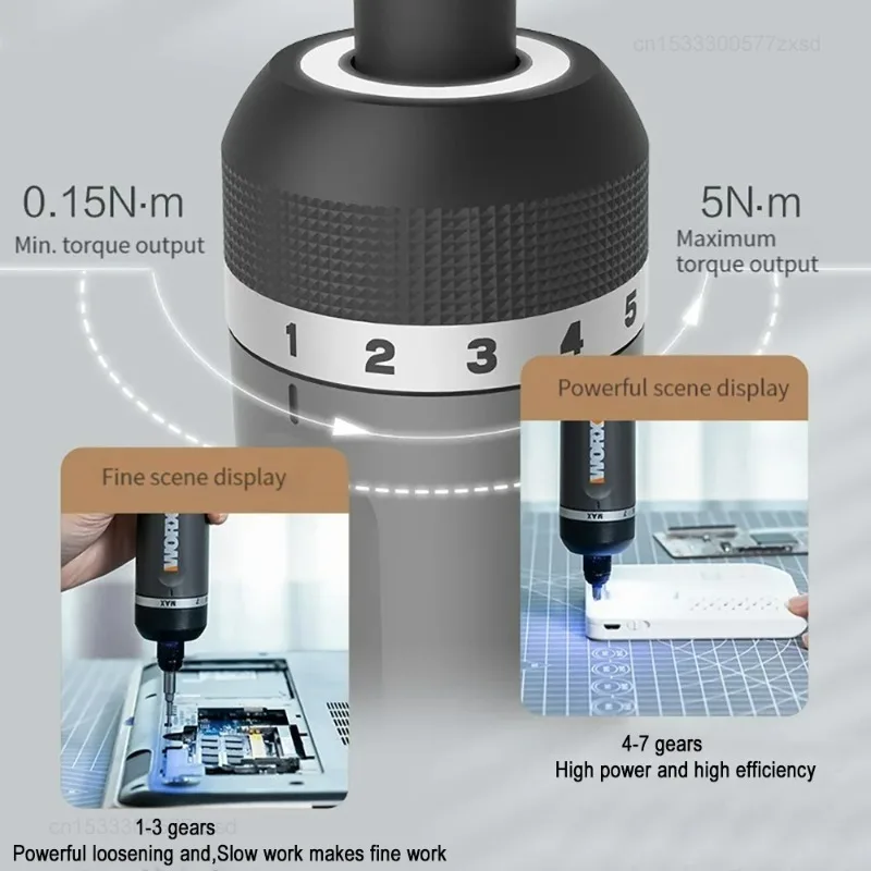 Worx WX242 4V 전기 스크루 드라이버 세트 자동 무선 정밀 전기 스크루 드라이버 충전식 가정용 전동 공구