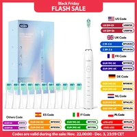 Smart Electric Toothbrush Rechargeable With 12pcs Replacement Head USB Tooth Brush 5 Modes Clean Whitening Sonic Toothbrush 1