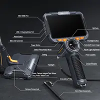 Teslong TF600 6” IPS Screen 6.5mm dual lens 360 Articulating Borescope with 4-Way Joystick Articulation WIFI 2