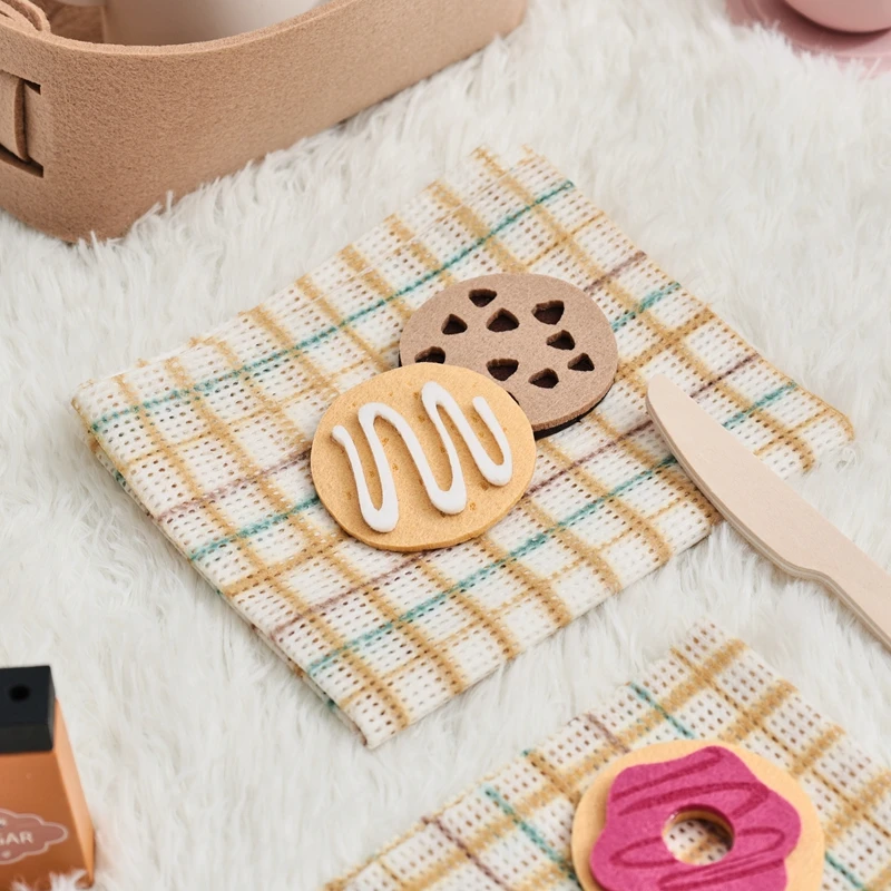 Montessori Nachmittagstee Geschirr Set Kinder Rollenspiel Simulierte Küche Spielzeug Entwickeln Soziale Fähigkeiten Frühe Bildung Spielzeug – Detail 20