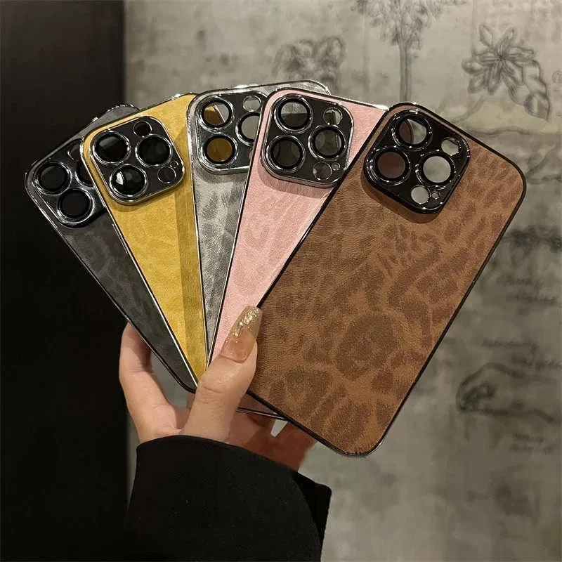 Luxury Leopard Print Shockproof Phone Case Cover