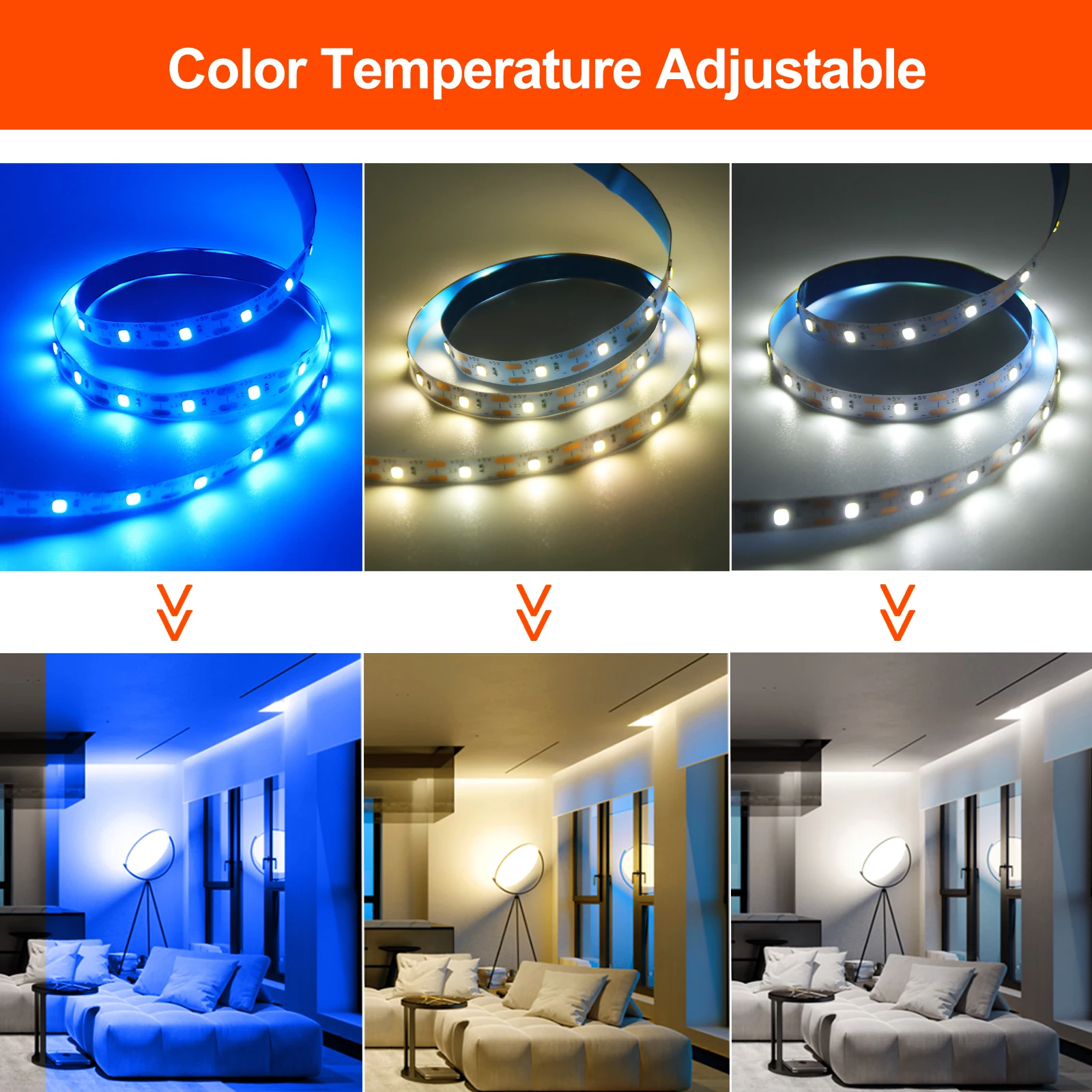 รูปสินค้า LED Strip 3528 ยืดหยุ่น 30 วัตต์ ประหยัดพลังงาน