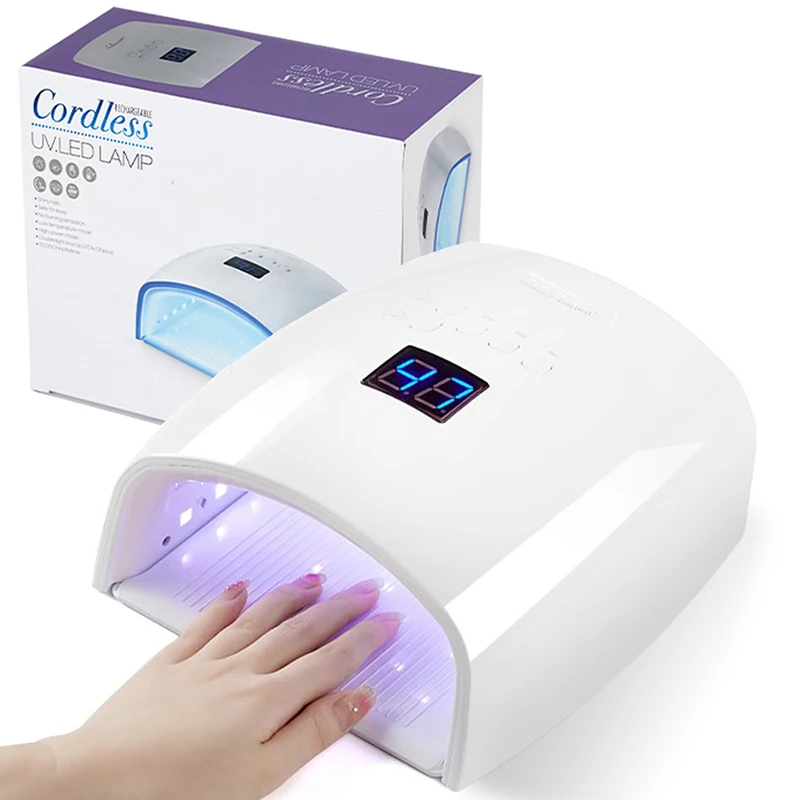 Cordless UV LED Nail Lamp Rechargeable 66W Nail Dryer for Gel Polish Professional Nail Art Manicure Tools for Home and Salon 6