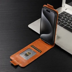 Premium Vertical Wallet Leather Phone Case in Flip Design for Redmi 15 171 (Brown)