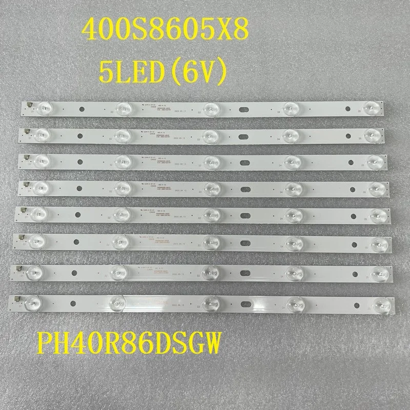 5Led Striscia Di Retroilluminazione A Led Per Ph40R86 Ph40R86Dsgw Ph-40R 40R86Dsgw Ph40R 400S8605X8-B0040 E34036 40S-4-10 1.00.1.388015 S01R V1