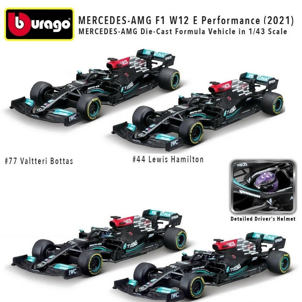 Mercedes Amg F1 W12 E 1 43 Diecast F1 Cars Bburago 1 43 Model Car