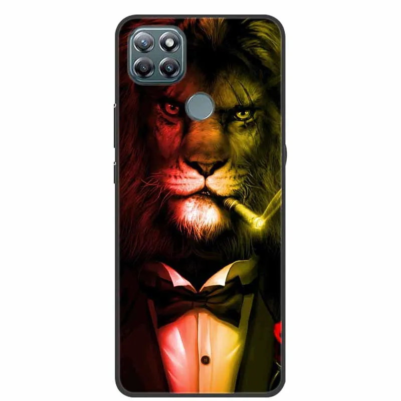 Lenovo K12 Pro Soft Silicone Wolf and Lion TPU Cartoon Phone Case - Lovely Design Protective Cover