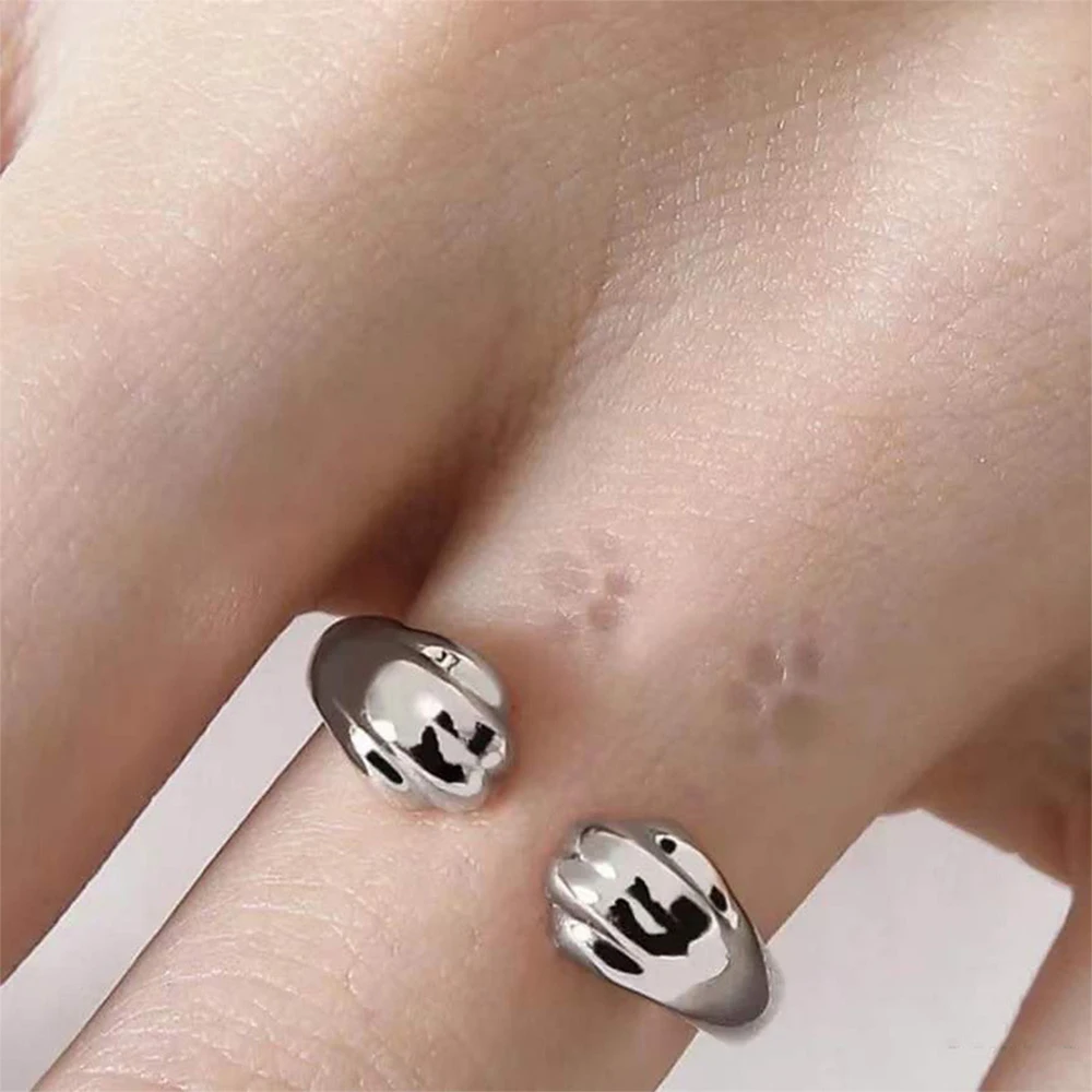 Fashionable and Creative Cat and Puppy Paw Print Open Ring