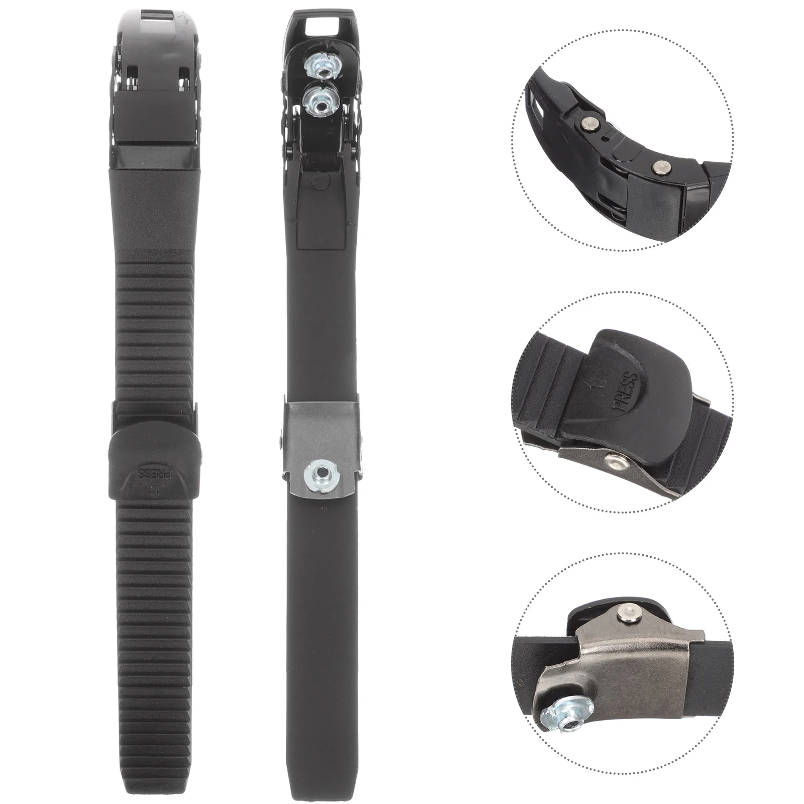 2 Pcs Inline Skates Replaceable Skate Buckles Skating Shoes Energy Strap Roller Belt Skates Supplies Replacement Straps