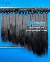 YOCYTU 20 20 20 Pouces Tissage Cheveux Humains 1/3/4 PCS Lot de Tissage Cheveux Humain 12A Tissage Naturel Brésilien Haut Qualité Meche Tissage Humain Hair Raw Hair Bundles 100% Human Hair Livraison 3 Jours France 1