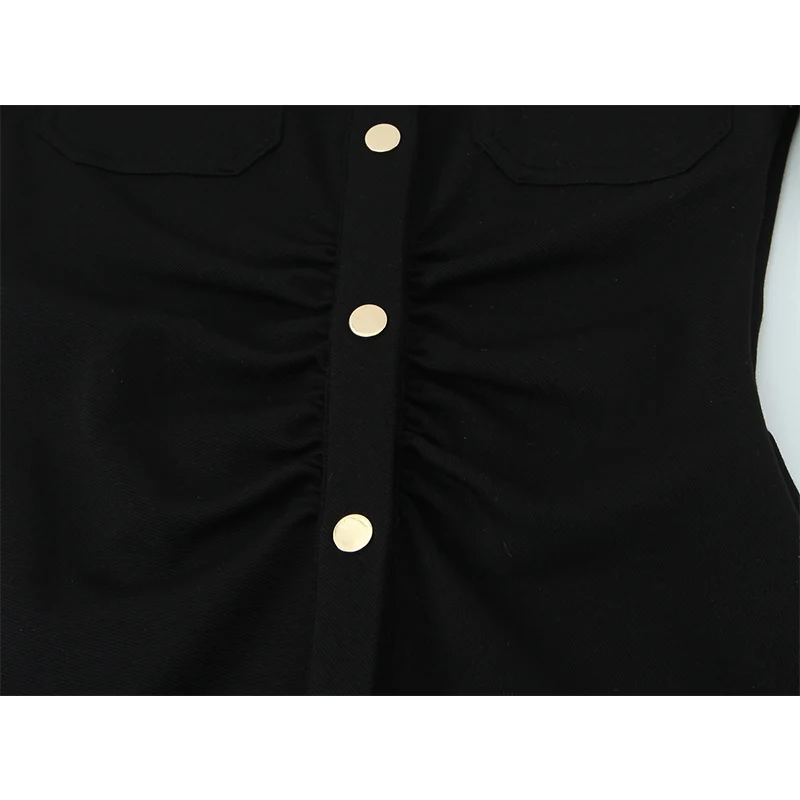 2025 New Women Fashion Dress Womens Slim Ruched Short Dresses Single-Breaste Chic Long Sleeve Mini Dresses Woman Autumn Dress ﻿