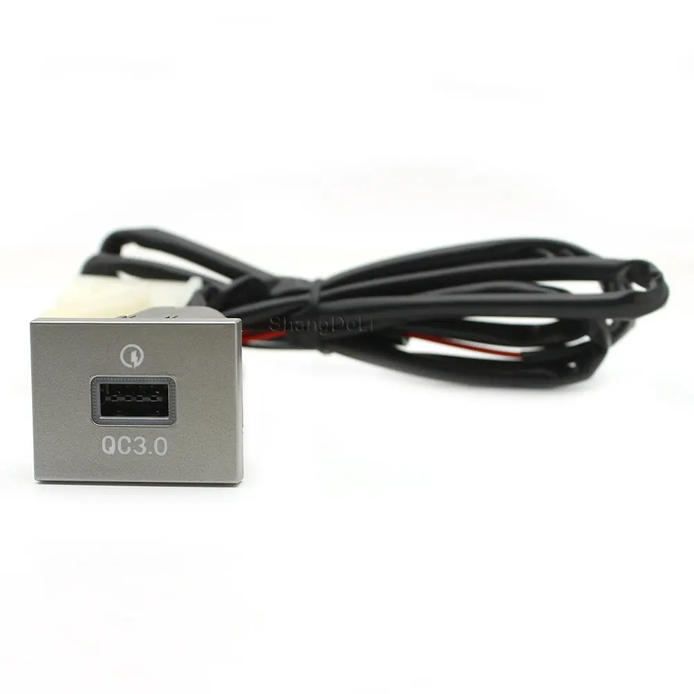 

Автомобильный USB QC3.0 прикуриватель аксессуары для электроники быстрое зарядное устройство адаптер интерфейсный разъем электрическая розетка для Ford Focus