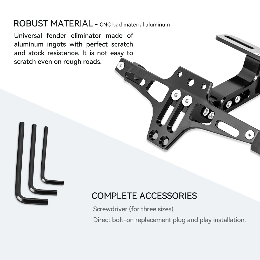 Motorcycle Rear License Plate Mount Holder For Yamaha MT07 MT09 MT10 R1 Kawasaki Z750 Z800 Honda Accessores Turn Signal Lights