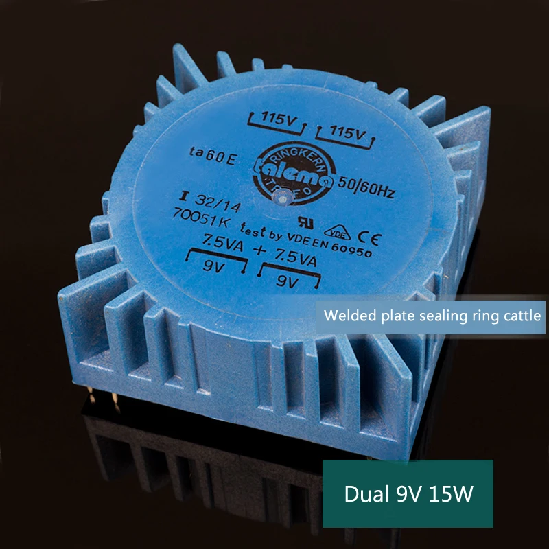 

Двойная 9 в 15 Вт новая Оригинальная импортная талема квадратная сварочная пластина печатная плата уплотнительное кольцо фототрансформатор 15 ва