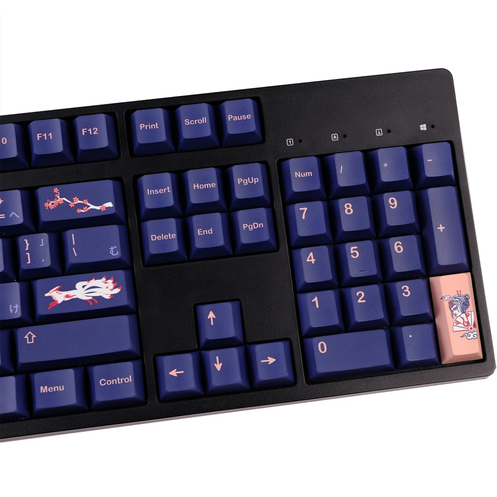 Perfil cereja, PBT japonês, 142 Chaves, Sublimação DYE, Mx Switches