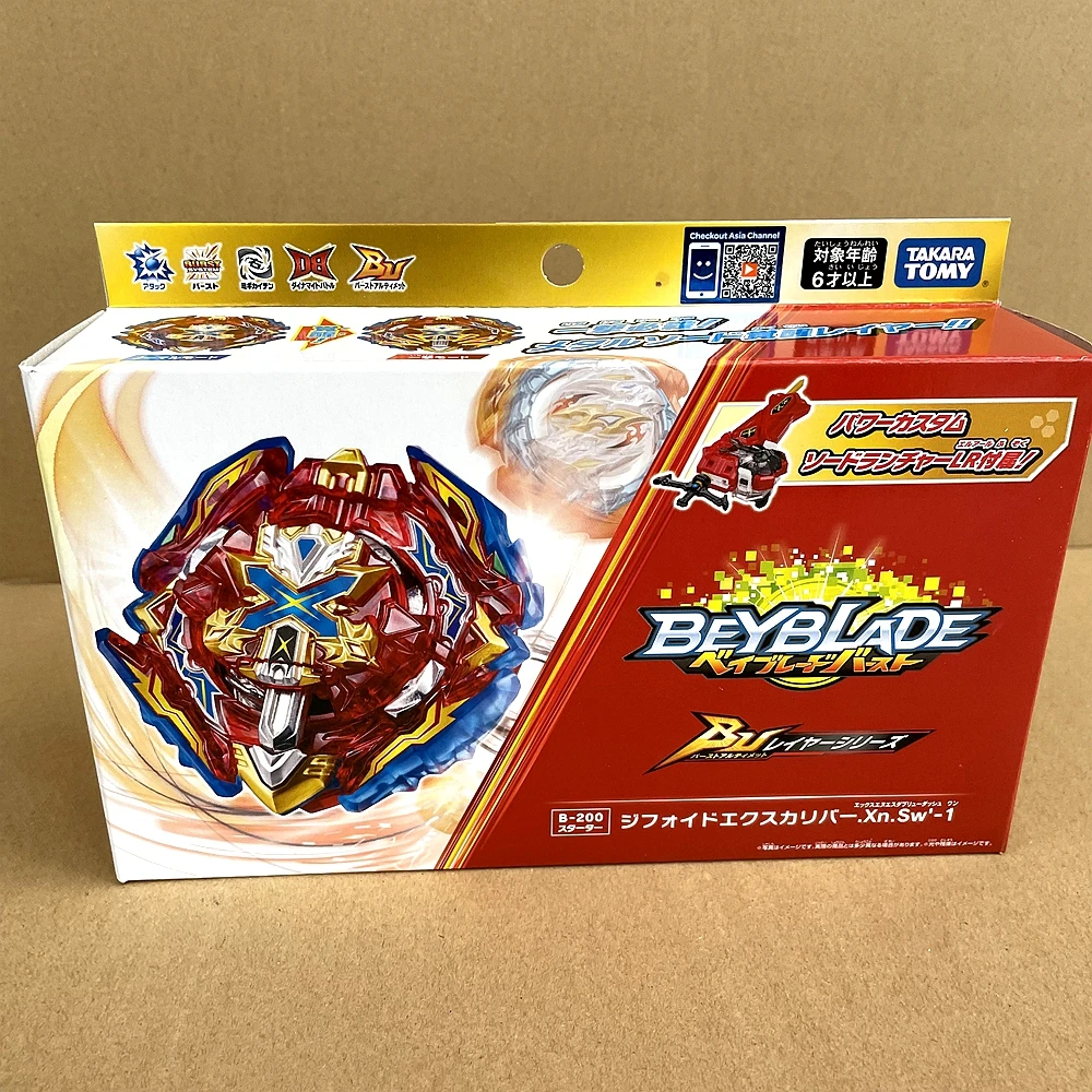 

Оригинальный TAKARA TOMY BEYBLADE B200 Xiphoid Xcalibur. Sw'-1 Burst Ultimate DB ,Beyblade B-200