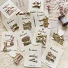 Korean Style New Sweet Golden Children Hairpin Cute Bow Girls Versatile Hair Accessories Baby Hair Clips Parent-child Headwear 3