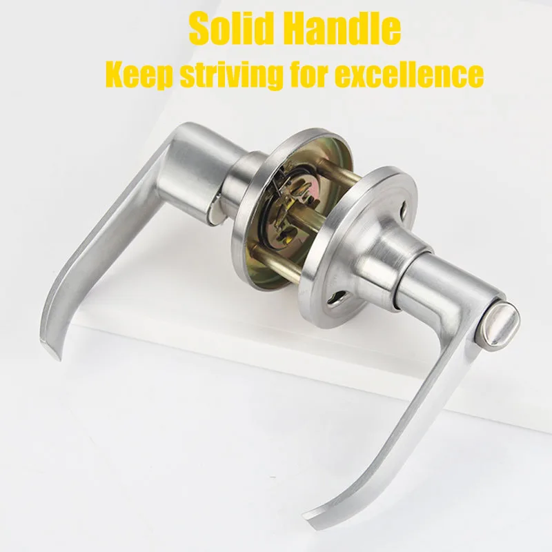 ZEXEF Door Handle Lock Round Entry Security Privacy Sliding Front Doors Entrance Keyed Locks for Bedroom Living Room Household