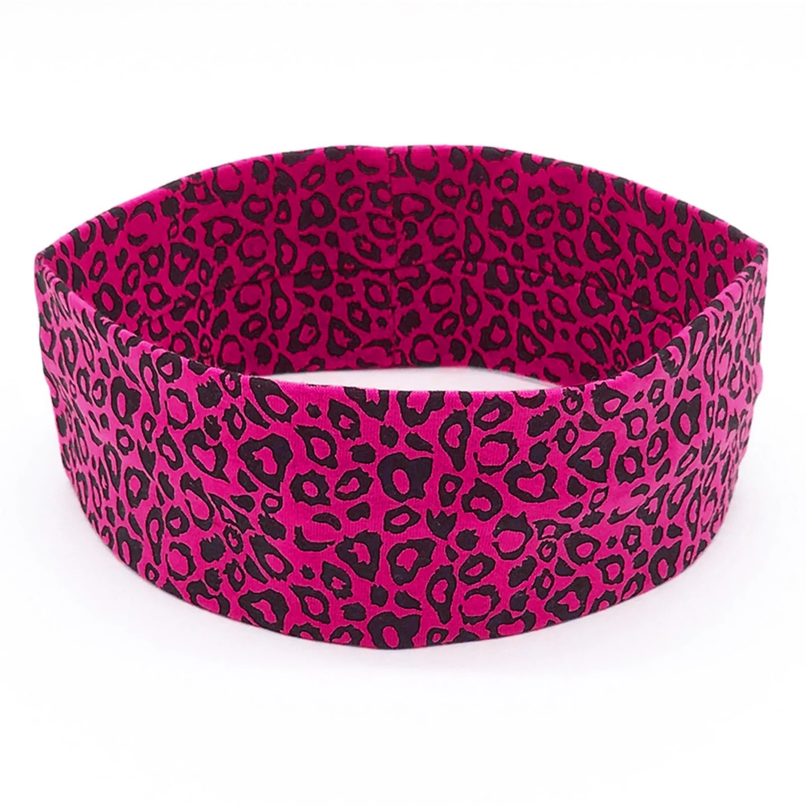 1PC Leopard Print Sports Yoga Headband, Elastic Non - Slip Sweat - Absorbent Headwrap For Fitness, Workout, Multiple Colors