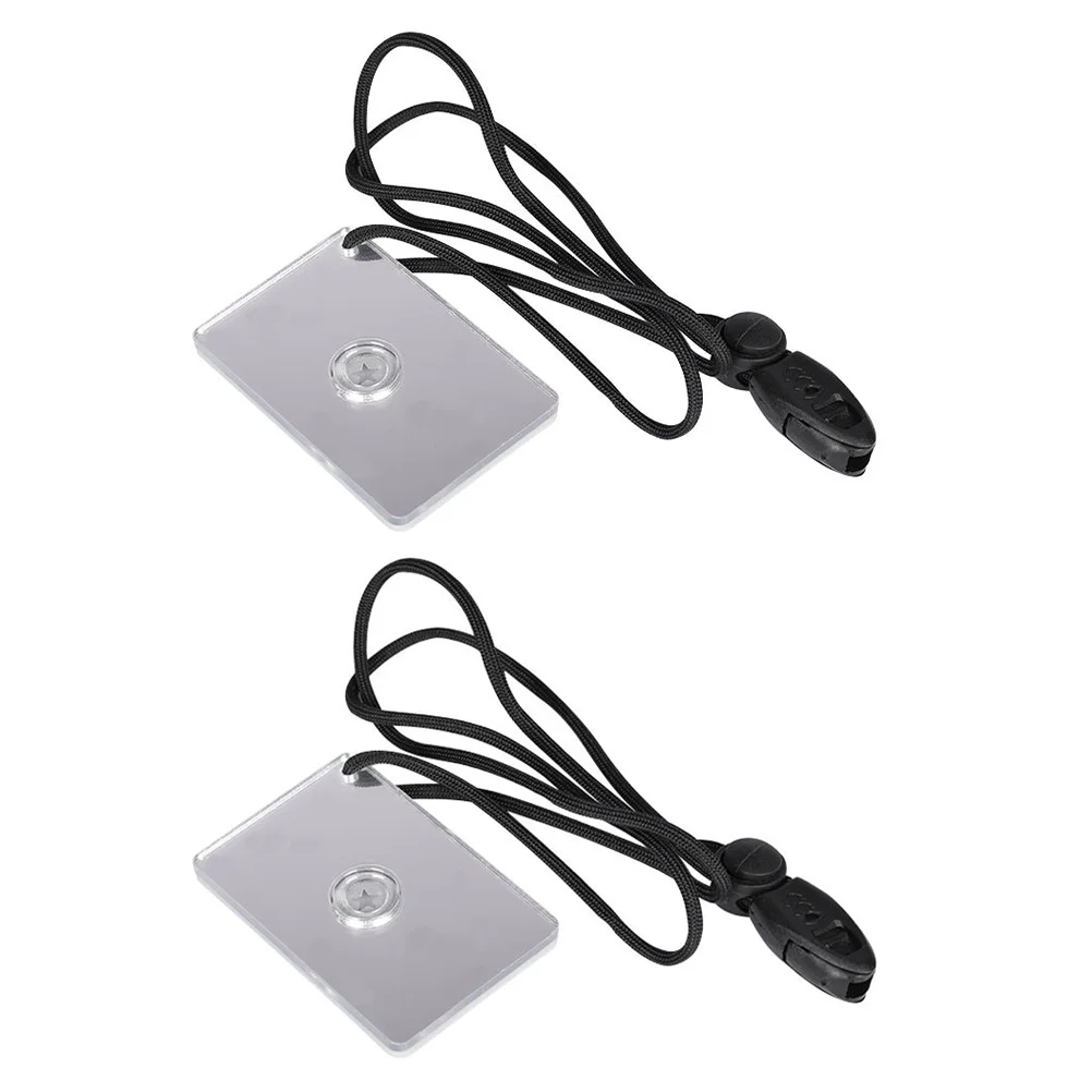 

2 Pcs Multifunction Signal Multifunctional Signal Mirror Survival Signaling Mirror Survival Survival For Camping Signaling For