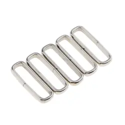 Stainless Steel Watch Band Retaining Buckle Rings - Set of 5 - 20mm