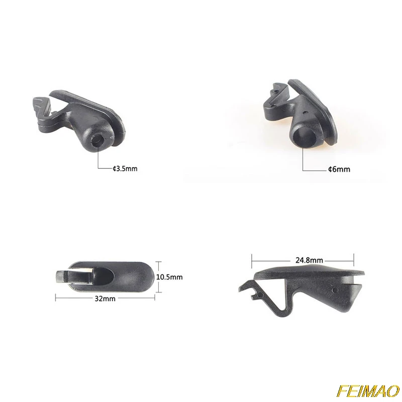 Bouchon de ligne de transmission de cadre de vélo, dérailleur de vélo, prise de frein, route de VTT, boucle de plomb de branchement, grand et petit bouchon de plomb