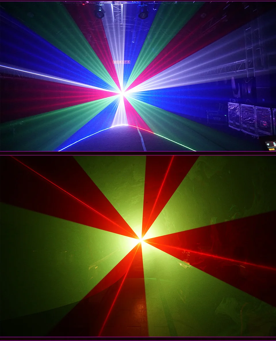 New Stage Laser Light 5W RGB Animation Laser Lights 3D DJ ILDA Laser for Night C