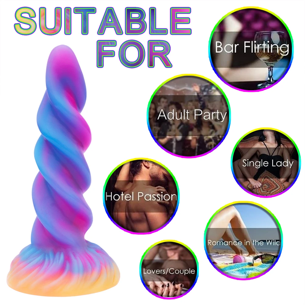 Anal Threaded Monster Dildo Butt Plug Anus Masturbator Dilators Suction Cup Adult Sex Toys_voghion.com