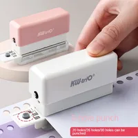 Mini 6-Hole Punching Machine DIY Book Page Stitcher Paper Binding Punch Planner Loose Leaf Paper Hole Puncher Office Stationery 2