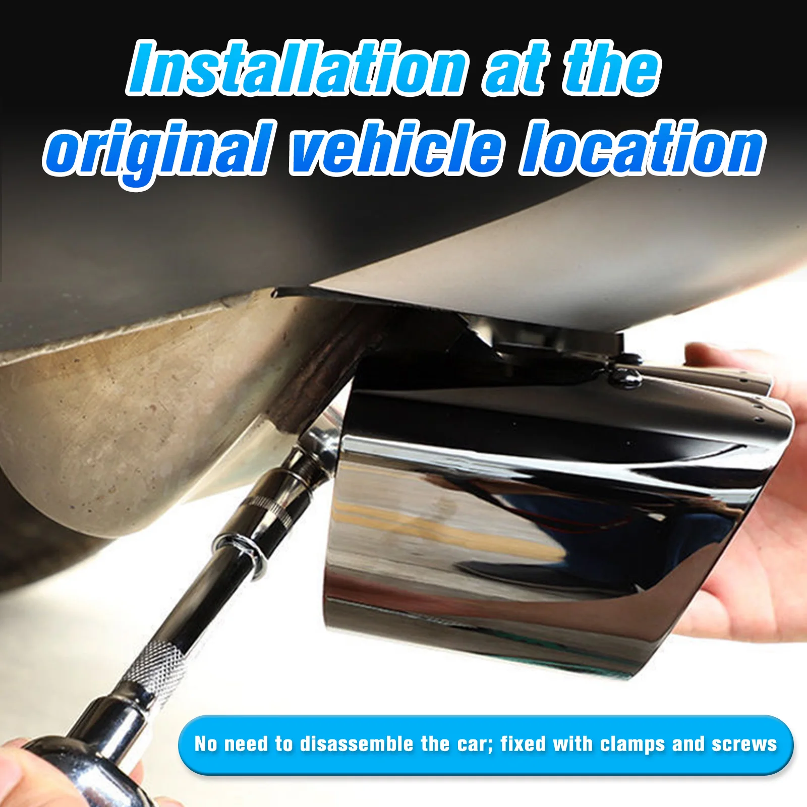 Stainless Steel Exhaust Pipe Trim Set Rear Exhaust Tail Pipe Decor Exterior Accessories for Land Rover Defender 90/110/130 20-25