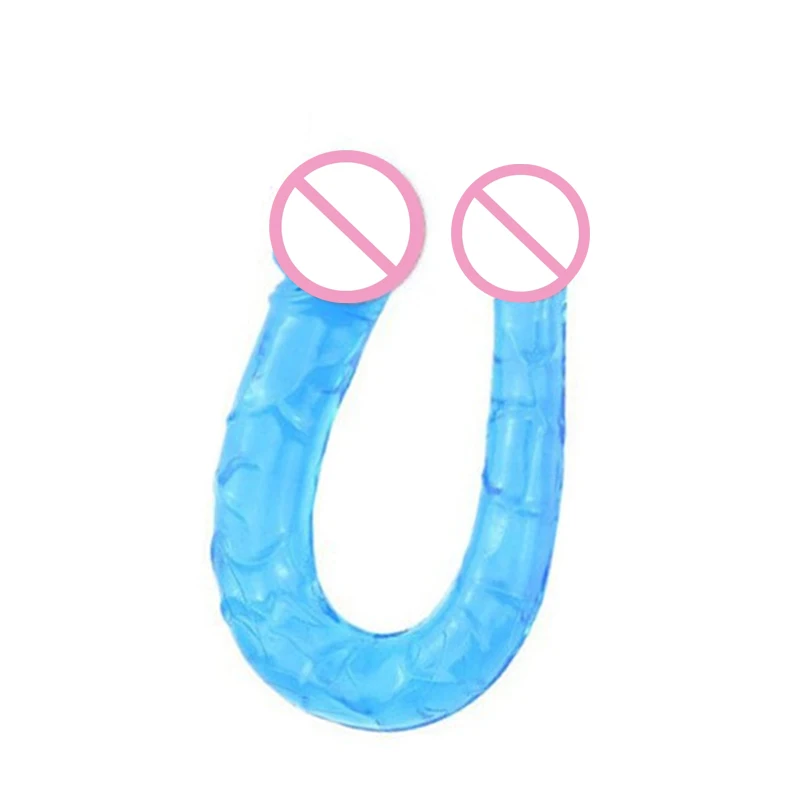 Adult Long Flexible Double Ended U Shape Dildo Penis Anal Plug Manual Vagina Massager G Sopt Sex Toy For Women No Vibrator