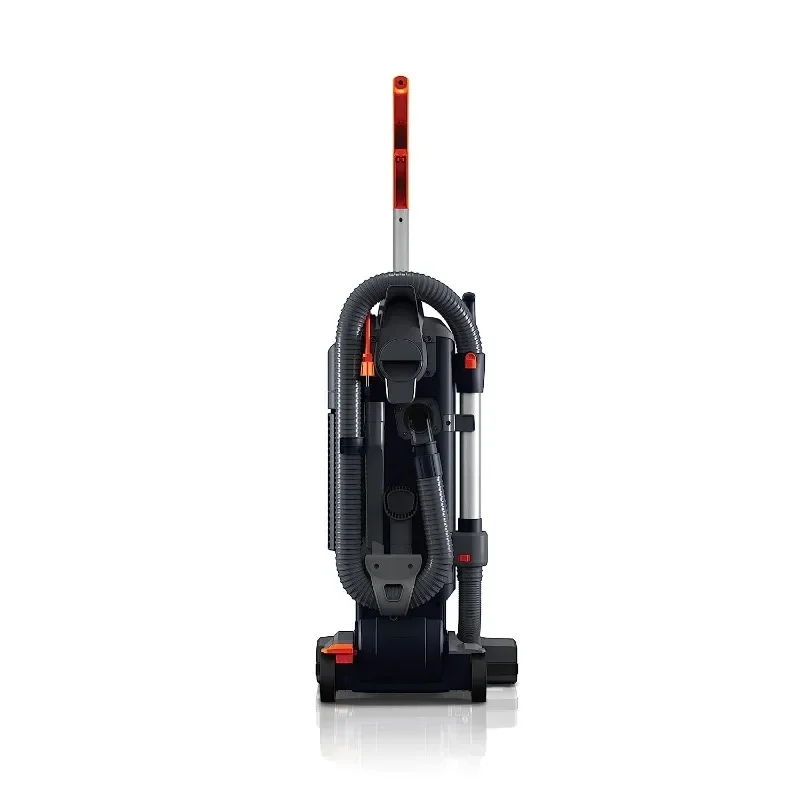 Hoover Commercial HushTone Upright Vacuum Cleaner, 15 inches with Intellibelt, For Carpet and Hard Floors, CH54115, Gray 2