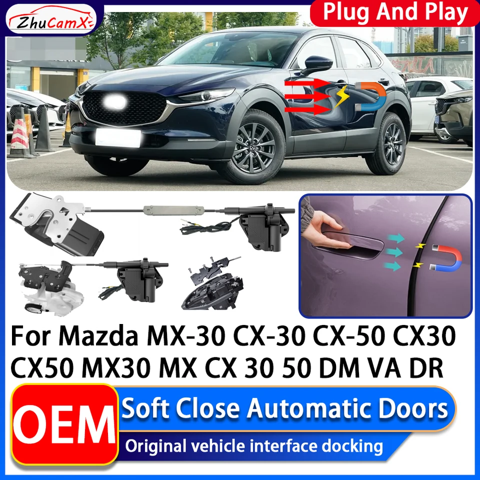 Protectores De Manijas Para Puertas De Coche Mazda SUV - 8 Piezas, Antiarañazos, Adhesivos, Compatible CX-3, CX-5, CX-9, Etc.