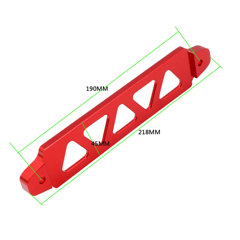 218mm/190mm Aluminum Red Billet Aluminum Car Battery Tie Down Mount Bracket Holder Bar for Honda Civic battery tie down bracket