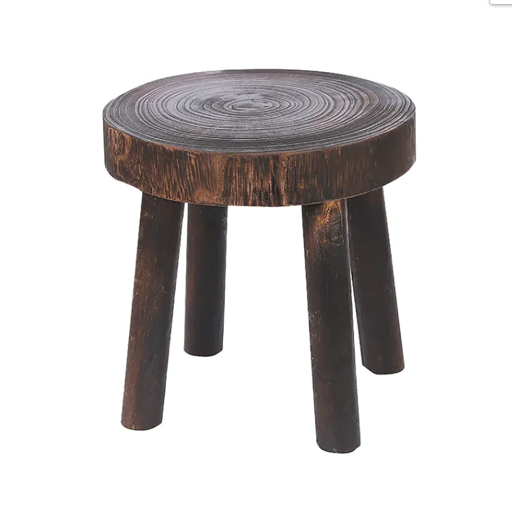

Small Bedroom Kids Adults Chair Round Shape Non Slip Living Room Step Ladder Wooden Stool Entrance Furniture Balcony Bathroom