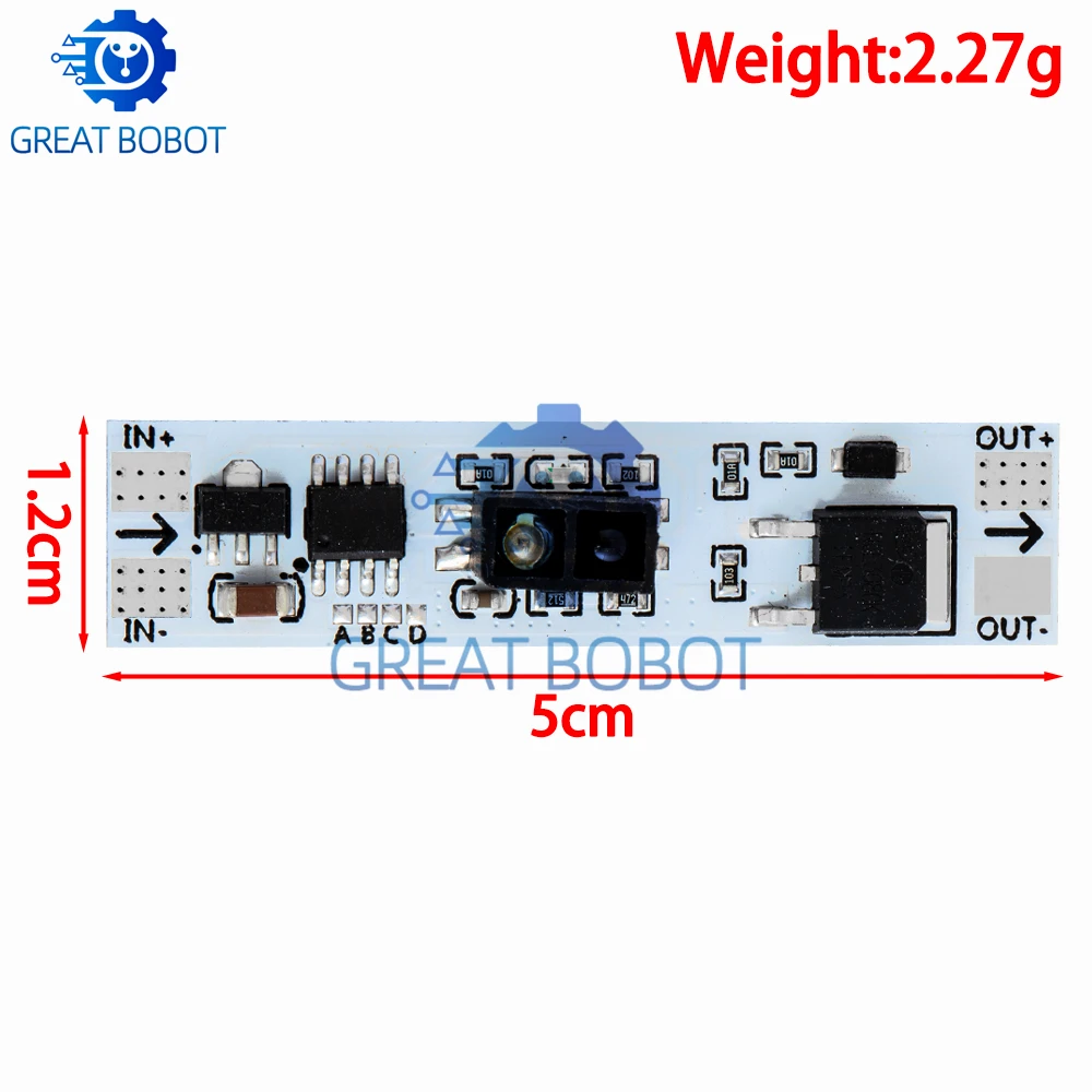 Interruttore tattile Modulo capacitivo 5V-24V 3A LED Lampade di controllo dimmer Componenti attivi Scansione a breve distanza Sweep Sensore manuale Touc - immagine 5